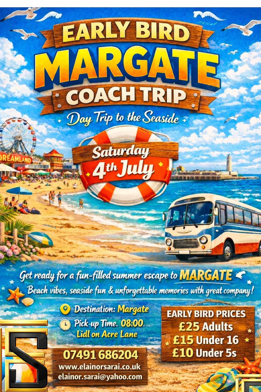 Margate Beach Trip Adult