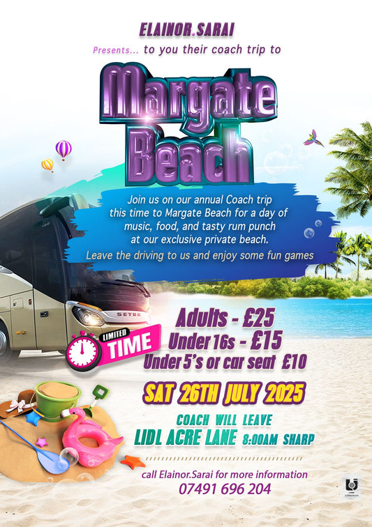 Coach trip to Margate Beach
